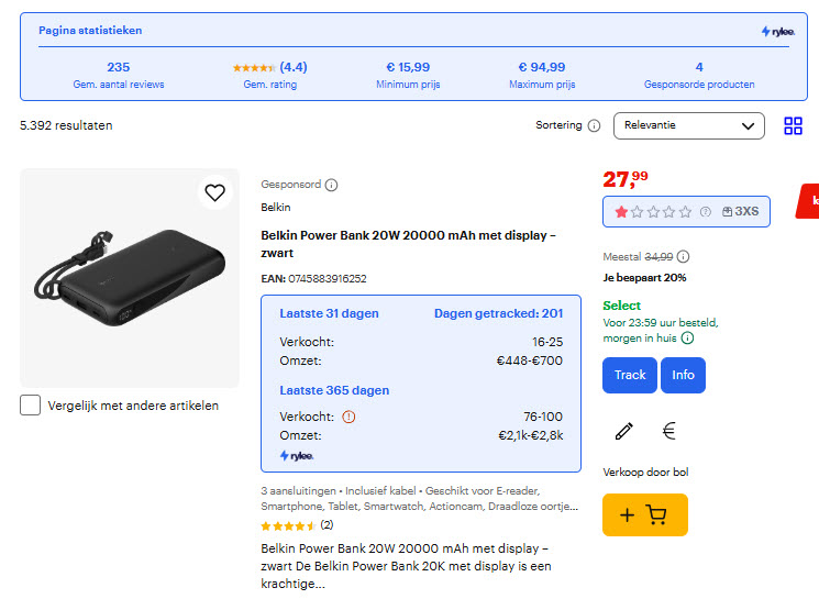 Rylee Chrome extensie op bol.com